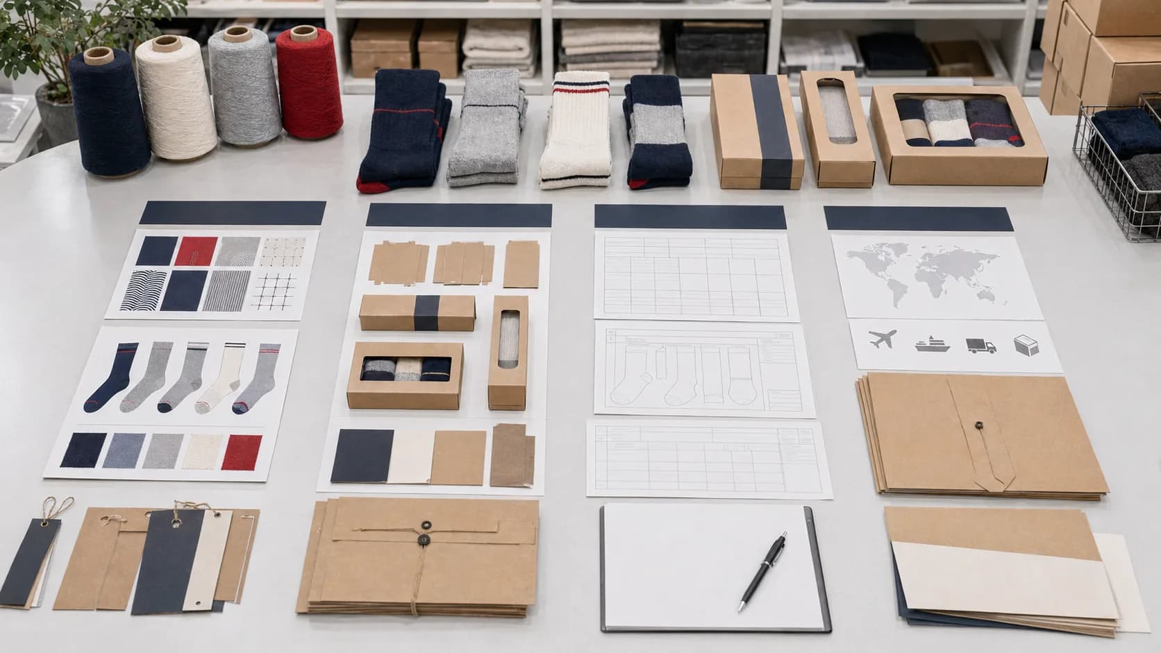 Attachment lanes for artwork, packaging, documentation, and shipment notes